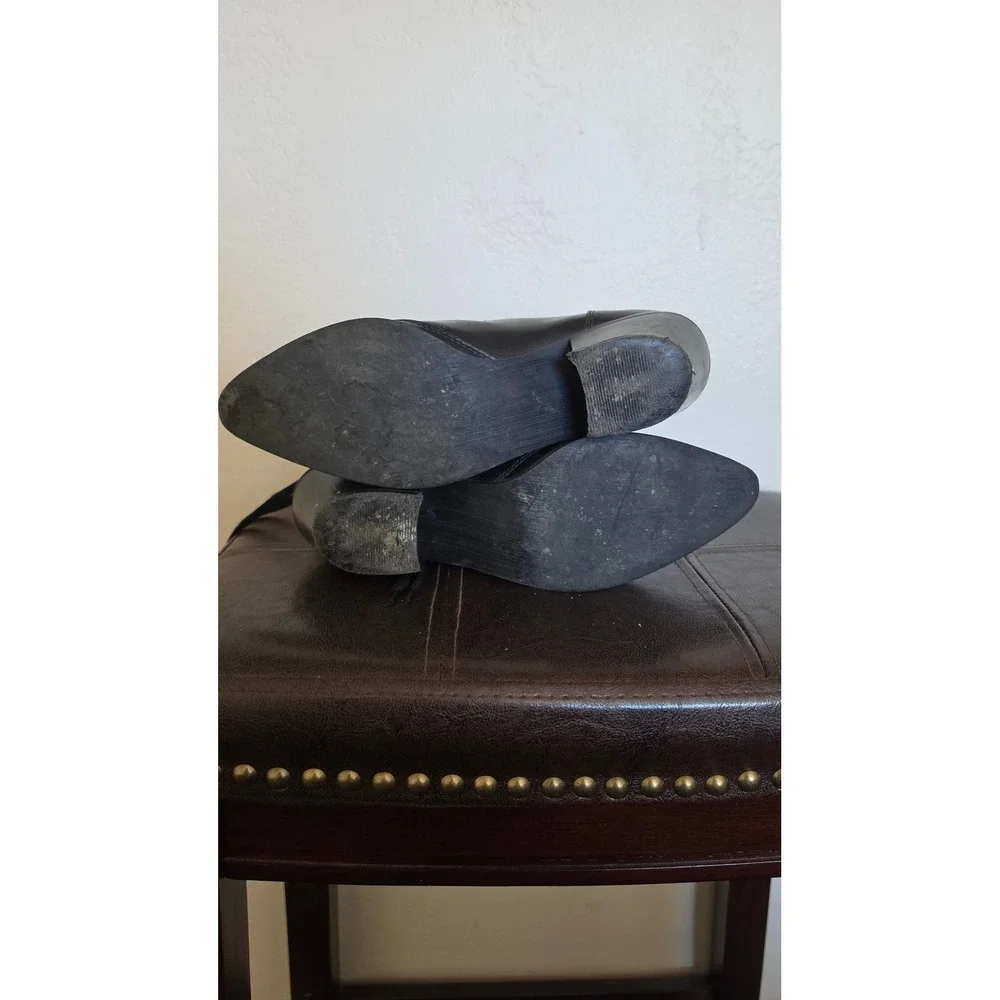 KILLSTAR Raven Pointed-Toe Festival Western Grunge Minimalist Heel Bootie SZ 7 - Picture 6 of 8